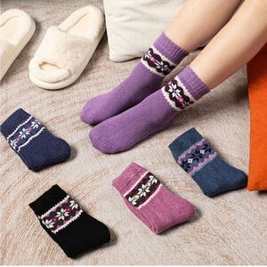 Warm wool winter socks